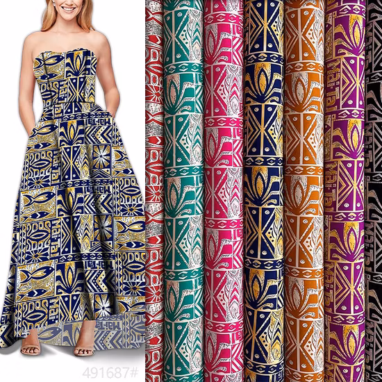 Digital Printing Fabric Custom Flower Pattern Printed Floral for Fashions