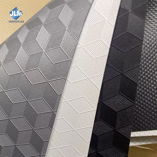 Standard europeo B1 Fr 100% Blockout 850GSM RoHS&Reach/PVDF Tessuto in tela cerata per tenda da tetto con laccatura acrilica in PVC